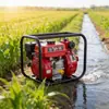 Bomba de bombeamento a gasolina com duplo impulsor máquina de bombeamento a gasolina irrigação de água agrícola alta potência