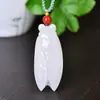 Flor de jade dorado de Xinjiang collar colgante Dudu pez colgante Garra de conejo de jade Garra estilo étnico cadena de suéter accesorios