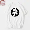 Fábrica S Fábrica Gato Estranho Marca de Música Eletrônica DJ Camiseta Manga Curta Gola Redonda Verão Masculina e Feminina Roupa de Casal Tops Soltos Manga Meia
