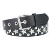 Cinturón de Mujer Punk con Remaches Piramidales Cuadrados Europeos y Americanos Transfronterizos Decorativo con Ojetes Personalidad