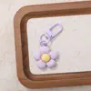 Nuevo llavero colgante de cuenta de resina de girasol lindo y colorido, amuleto de flor de dopamina para manualidades, accesorio para bolso