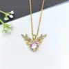 Collar de Acero Inoxidable para Mujer Joyería de Nicho Versátil Colgante de Cobre Cadena Elegante para Clavícula Joyería Cadena de Lujo Ligero