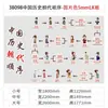 Tabela de Sequência de Dinastias Chinesas Decoração de Parede Cultural Salão de Jardim de Infância Corredor Criação Ambiental Imagem Temática Produto Acabado