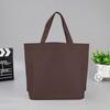 Bolsa de compras tote tridimensional con fondo plano y laterales, bolsa de regalo de tela no tejida con logo impreso, bolsa tote de tela no tejida