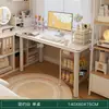 Penteadeira para Quarto de Menina, Mesa de Maquiagem Dois em Um, Novo Modelo 2025, Estilo Creme, Luxo Leve, Sensação de Alta Qualidade, Mesa de Escrita para Casa
