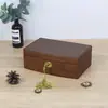 2026 caja de joyería retro nueva, pequeña, de alta gama, ligera, lujosa y exquisita, para guardar joyas y accesorios, hecha de madera, estilo europeo
