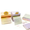 Notas Adhesivas Transparentes Perladas, Notas Adhesivas Flash para Estudiantes, Notas Adhesivas Coloridas de Aspecto Elegante, Notas Adhesivas Transparentes Desprendibles