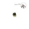 Piercing de Labio de Aleación de Titanio G23, Arete para Oreja, Piercing de Zirconia con Bola de Tres Garras Ópalo, Arete para Cartílago de la Oreja, Piercing para Ceja, Piercing para Lengua, Joyería para Oreja