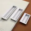 Manijas Empotradas Ocultas de Aleación de Zinc para Puertas Correderas, Puertas de Gabinete Cuadradas y Manijas Ocultas de Aluminio, Ventas Directas de Fábrica