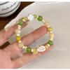 [Verano Colorido] Pulsera Linda de Cuentas de Color Caramelo para Mujer Pulsera de Flor Amor Pulsera Colorida de Cuentas