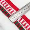 Cinta de Tejido de Lana para Navidad y Año Nuevo Transfronteriza, Lazo de Año Nuevo y Navidad Hecho a Mano para DIY, Cinta para Empaque de Regalos