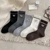 Calcetines de Mujer Estilo Coreano Otoño e Invierno Doble Aguja Bordado Lindo Moño Versátiles Estilo Universitario Calcetines de Algodón para Mujer Calcetines de Media Pantorrilla