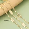 Nova Primavera e Verão Promoção Quente Corrente de Flores Frescas Corrente de Flor Cobre Banhado Ouro Real 18K DIY Colar Pulseira Corrente Semi-acabada