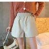 Shorts de Couro PU para Mulheres, Novo Estilo Outono e Inverno 2025, Tamanho Plus, Soltos de Perna Larga, Emagrecedores, Cintura Alta, Moda Outwear Shorts para Botas