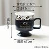 Taza de Cerámica Floral Pequeña Retro Copa de Lujo Ligero Estilo Europeo Taza de Café de Oficina de Alto Valor Taza de Desayuno