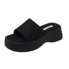 Pantuflas gruesas para mujer, ropa de verano 2025, nuevas sandalias populares en Internet, súper populares para mujer con falda, zapatos de playa de tacón alto.