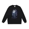 Sudadera con cuello redondo estampada de la marca de moda BAPE Ape Head, Nueva moda Hip-Hop Otoño/Invierno para Hombres y Mujeres, Cabeza de Simio Transfronteriza