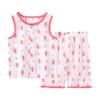 Conjunto de Chaleco para Bebé Hebilla Fina Ropa Interior Básica para Niños y Niñas Conjunto de Dos Piezas Chaleco y Pantalones Cortos