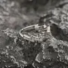 Anillo Rayo Transfronterizo para Hombre, Personalidad de Nicho, Anillo Simple y Versátil, Diseño Ajustable, Joyería de Moda al por Mayor