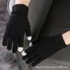 Guantes de Lana Cálidos a Prueba de Frío con Patrón de Piña para Ciclismo de Invierno para Mujer, Guantes de Algodón Completos Lindos para Estudiante con Pantalla Táctil para Conducir