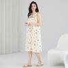 Camisola de Alça Feminina Verão Algodão Puro 7A Bacteriostático Sexy Sem Mangas Saia Vestigial Pijama Estilo Francês Renda para Usar Fora