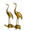 Enfeites de Garça de Latão, Garça de Latão, Tartaruga, Tartaruga da Longevidade e Longa Vida, Decorações para Mesa de Casa, Presentes de Aniversário, Saudações de Aniversário