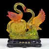 Centenário Haohe Swan Ornamentos Um Par de Presentes de Casamento Sala de Estar Nova Decoração de Casa para Namoradas Novos Presentes de Casamento