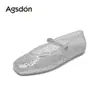 Sapatos Mary Jane Transparentes Aogushi Deng Femininos 2026 Novo Verão Calçados Externos Sapatos de Gelatina de Cristal Solado Macio Sapatos com Furos