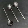 Cuchara Redonda Pequeña de Acero Inoxidable Cuchara para Yogur Cuchara para Revolver Café Cuchara para Sopa Casera Cuchara para Helado Cuchara para Miel Nido de Pájaro