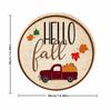 Nuevo Mantel Individual de Lino de Calabaza Hoja de Arce de Otoño para Acción de Gracias de Amazon, a Prueba de Polvo y Hermoso para Mesa de Comedor, Venta Directa Transfronteriza