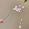 Nueva Horquilla de Madera Estilo Chinoiserie para Mujer, Horquilla Cheongsam Estilo Antiguo Dinastía Han, Horquilla de Aleación, Falda de Cara de Caballo, Tocado, Borla que se Mueve al Caminar