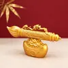 Envio Sem Atritos Pincel Grande Ruyi para Riqueza Wenchang Caneta Topo da Lista Barra de Ouro Ornamento de Mesa Escritório Abertura de Negócios Atração de Riqueza
