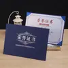 Funda de certificado de una pieza tamaño A4 para certificados de graduación honorífica, cartas de nombramiento, certificados de premios y certificados de capacitación; diseño de logo personalizado disponible