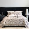 [Xiangling Premium] Luxo Acessível de Alta Qualidade Veludo Quente Tipo Nuvem Algodão Dourado Escovado Conjunto de Roupa de Cama de Quatro Peças Lençóis Capa de Edredom