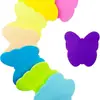 Adesivos Fluorescentes em Forma de Coração Amoroso Transfronteiriços Adesivos Coloridos para Estudantes Adesivos de Formato Especial Reforço Adesivo
