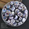 Horno de Alta Temperatura Cuentas Moradas Collar de Cuentas Sueltas Pulsera Accesorios Cuentas de Cerámica Material Tejido a Mano Joyería DIY