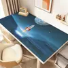Tapete de mesa de astronauta, tapete de mesa para escrita de estudante, tapete de mesa especial para crianças, toalha de mesa para mesa de estudo e escrita, tapete de mesa