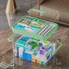 Caja de Medicina Transparente para el Hogar de Gran Capacidad y Múltiples Capas para Medicamentos de Primeros Auxilios y Pastillas, Almacenamiento Portátil con Clasificación Médica Venta al por Mayor