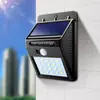 Lámpara de pared pequeña solar con inducción de cuerpo humano lámpara de jardín exterior impermeable lámpara para jardín de casa villa primera generación de pelo