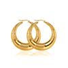 Brincos de rua em Ouro 18K Europeu e Americano para homens e mulheres hip hop padrão piton irregular brincos de aço titânio podem ser personalizados