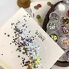 Decorações de Arte de Unha com Glitter Misto em Formato de Estrela Mini, Acessórios Populares de Glitter para Unhas em Formato de Estrela de Cinco Pontas Ultra-Fino