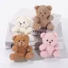 Llavero de Muñeco Oso de Peluche de Dibujos Animados Colgante para Bolso Creativo Funda para Teléfono Móvil Accesorios de Joyería Colgante para Bolsa de Muñeca