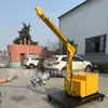 Shengda Machinery Guindaste Móvel Hidráulico Totalmente Automático Braço Único Guindaste Hidráulico Guindaste Pequeno Giratório 360 Graus