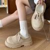 Sandálias Birkenstock Retro de Cadarço Bege com Solado Grosso para Uso Externo de Verão Feminino 2025 Novo Estilo com Saias e Botas Versáteis que Aumentam a Altura