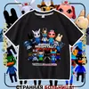 Nueva camiseta de manga corta para niños del juego de Roblox Animal Hospital, top moderno