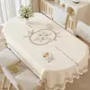 Toalha de Mesa Oval para Jantar, Não Lavável, À Prova de Óleo, Impermeável, Resistente ao Calor, Novo Modelo 2026, Luxo Leve, Sensação de Alta Qualidade, Toalha de Mesa para Mesa de Centro de Sala de Estar