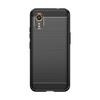 Adecuado para Funda de Teléfono Móvil Samsung Xcover 7 Cubierta Protectora de Fibra de Carbono Cepillada Samsung Xcover 7 Funda Blanda de TPU