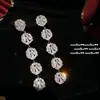 Gaoding Jewelry Brilhantes Brincos de Gema Meteoro Ambilight Flor de Gelo Multi-pétala Zircônio Brinco de Franja Combinação