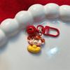 Chaveiro Sino Vermelho do Deus da Riqueza Versão Q, Ingotinho da Fortuna Fofo e Gordinho, Pingente Festivo, Acessórios para Presente de Ano Novo