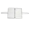 Pinza Rectangular para Pescado a la Parrilla de Acero Inoxidable Espesada Espátula para Barbacoa Herramienta para Barbacoa Doméstica Comercial Pinza para Barbacoa 304